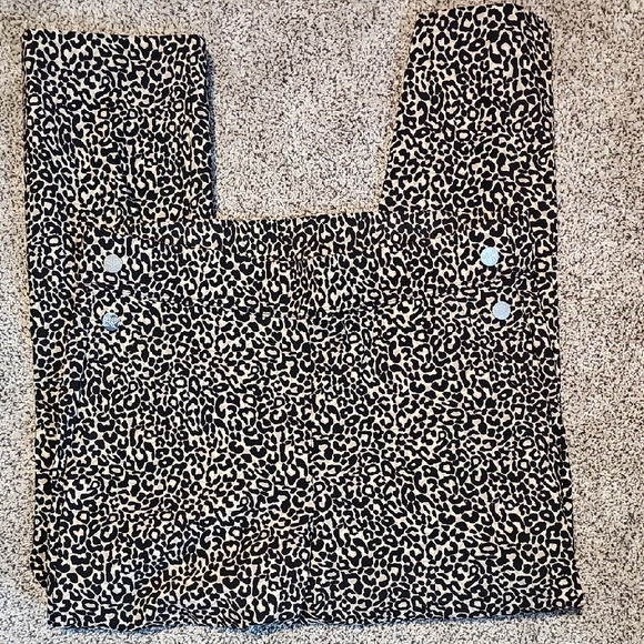 Rafaella Pants - Rafaella Black and White Leopard Print Fabric